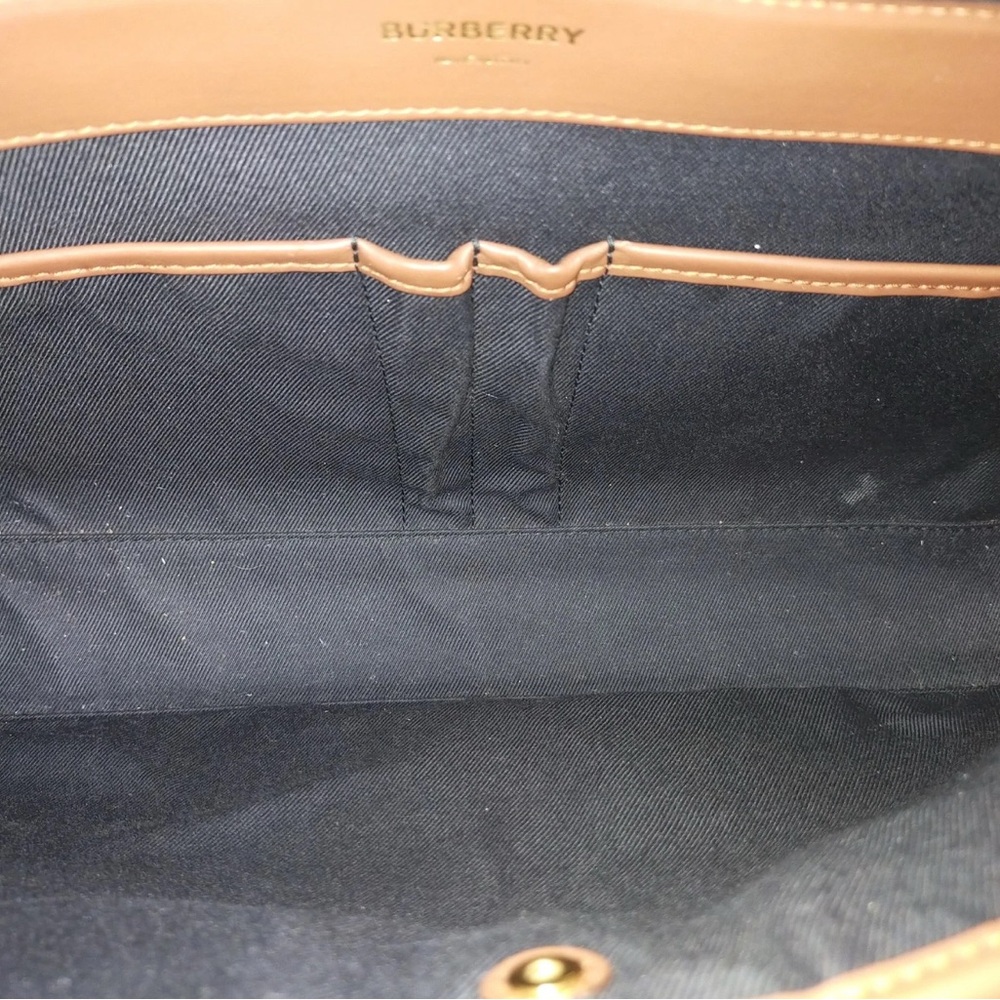 Burberry TB Monogram Laptop Business Briefcase Bag - Picture 7 of 8